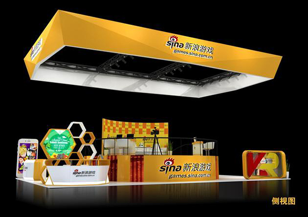VR與電競首亮相 新浪游戲CJ2016展臺概念圖(圖2) VR與電競首亮相 新浪游戲CJ2016展臺概念圖(圖2)