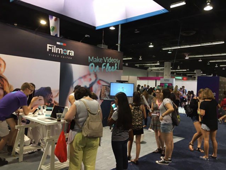萬興科技攜Filmora亮相全球網紅展(圖1)