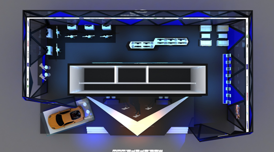 87870展臺設(shè)計照曝光 神秘酷炫惹人遐想